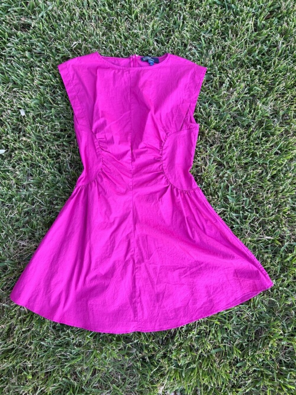 Donna Morgan business casual dress size 6 pink color sleeveless cotton aline